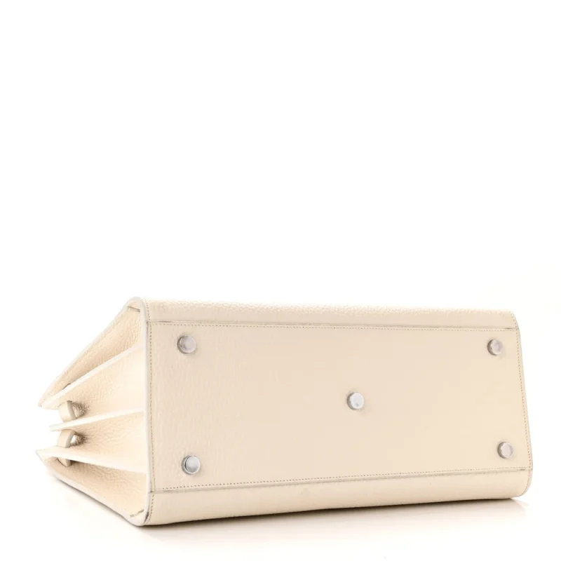 SAINT LAURENT SMALL SAC DE JOUR DOVE WHITE GRAINED CALFSKIN LEATHER - Image 6