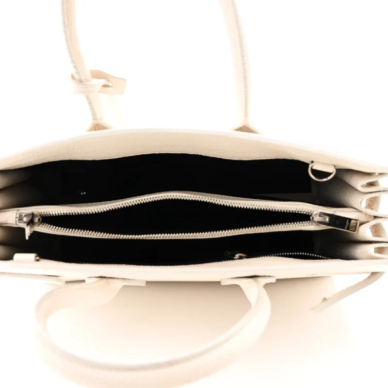 SAINT LAURENT SMALL SAC DE JOUR DOVE WHITE GRAINED CALFSKIN LEATHER - Image 7