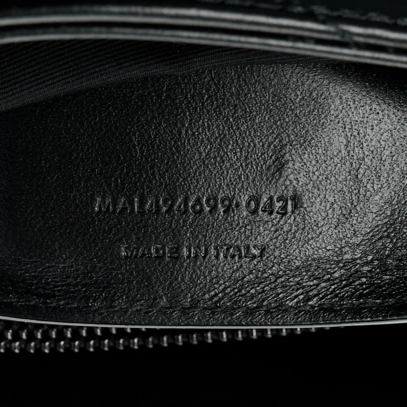 SAINT LAURENT SMALL LOULOU CHAIN SATCHEL BLACK Y-QUILTED MONOCHROME MONOGRAM CALFSKIN LEATHER INCOGNITO HARDWARE - Image 12
