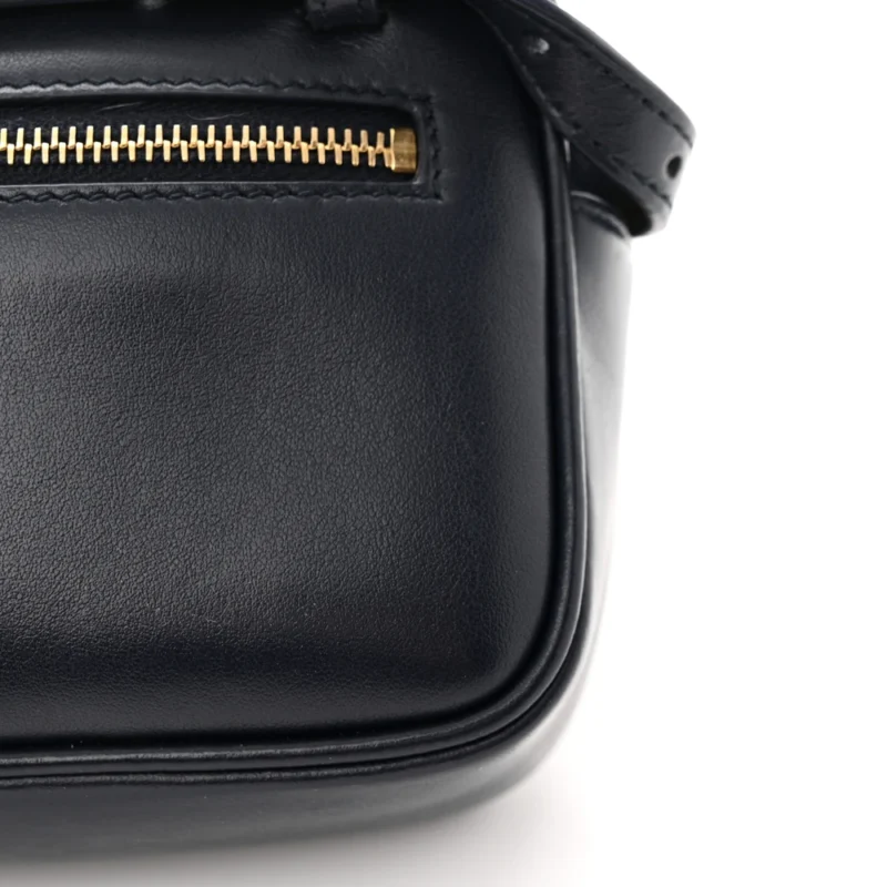 SAINT LAURENT SMALL LOU BELT BAG DEEP MARINE MONOGRAM CALFSKIN MATELASSE LEATHER GOLD HARDWARE - Image 10