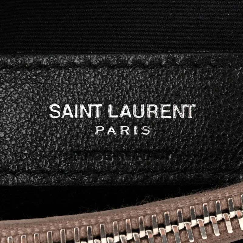 SAINT LAURENT MEDIUM LOULOU CHAIN SATCHEL MINK Y-QUILTED MONOGRAM CALFSKIN LEATHER SILVER HARDWARE - Image 2