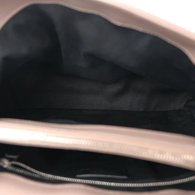 SAINT LAURENT MEDIUM LOULOU CHAIN SATCHEL MINK Y-QUILTED MONOGRAM CALFSKIN LEATHER SILVER HARDWARE - Image 7