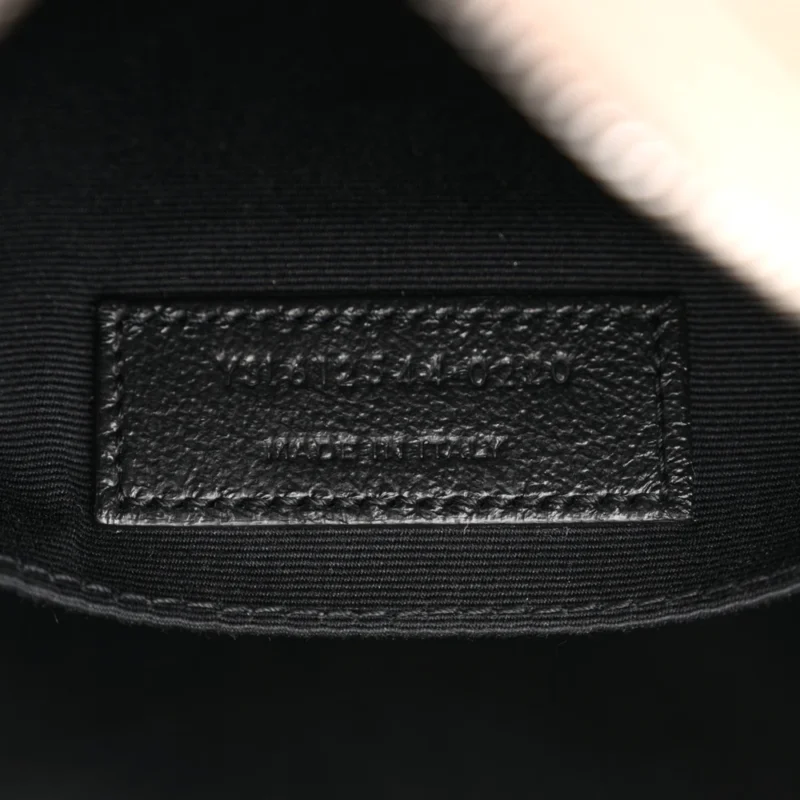 SAINT LAURENT MEDIUM LOU CAMERA BAG DARK BEIGE MONOGRAM CALFSKIN MATELASSE LEATHER RUTHENIUM HARDWARE - Image 10