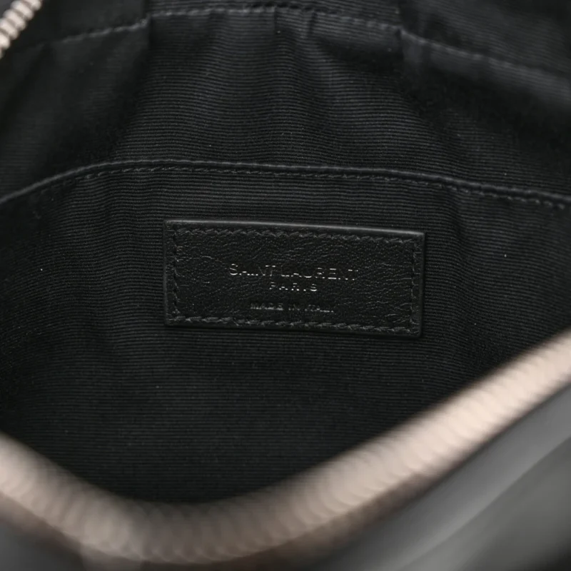 SAINT LAURENT MEDIUM LOU CAMERA BAG BLACK MONOGRAM CALFSKIN MATELASSE LEATHER SILVER HARDWARE - Image 2
