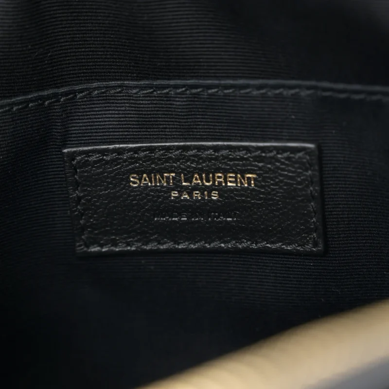SAINT LAURENT MEDIUM LOU CAMERA BAG BLACK MONOGRAM CALFSKIN MATELASSE LEATHER GOLD HARDWARE - Image 2
