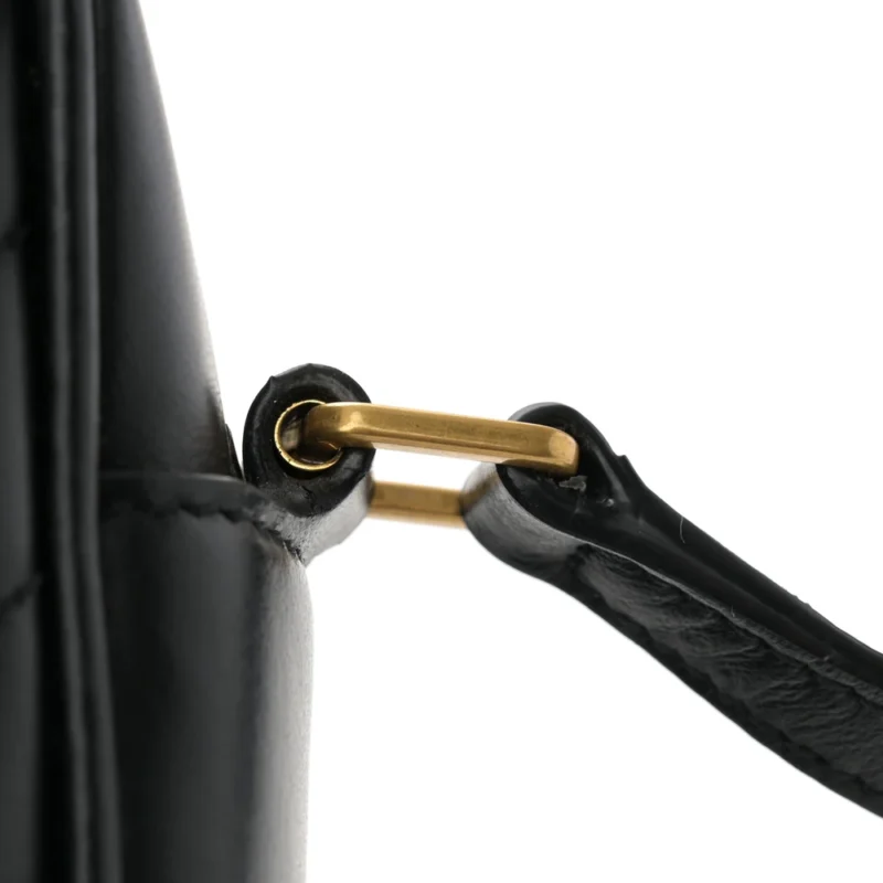 SAINT LAURENT MEDIUM LOU CAMERA BAG BLACK MONOGRAM CALFSKIN MATELASSE LEATHER GOLD HARDWARE - Image 10
