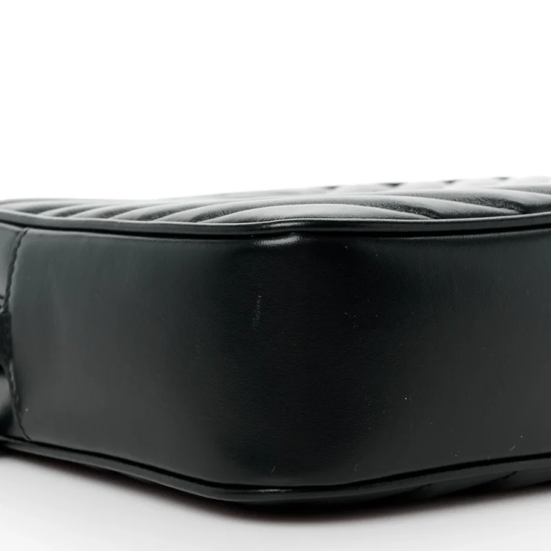 SAINT LAURENT MEDIUM LOU CAMERA BAG BLACK MONOGRAM CALFSKIN MATELASSE LEATHER BLACK HARDWARE - Image 4
