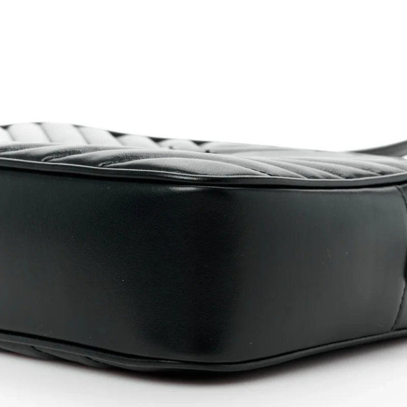 SAINT LAURENT MEDIUM LOU CAMERA BAG BLACK MONOGRAM CALFSKIN MATELASSE LEATHER BLACK HARDWARE - Image 5