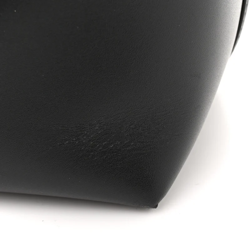 SAINT LAURENT MEDIUM LE 37 BUCKET BAG BLACK SHINY CALFSKIN LEATHER GOLD HARDWARE - Image 12