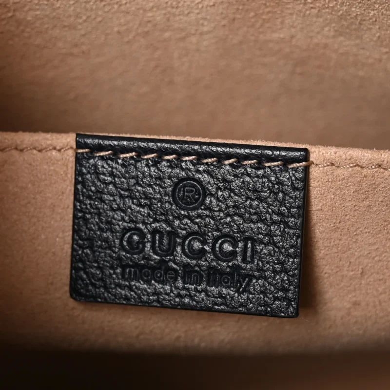GUCCI SMALL WEB OPHIDIA POUCH BEIGE/BLUE GG SUPREME MONOGRAM CANVAS GOLD HARDWARE - Image 2