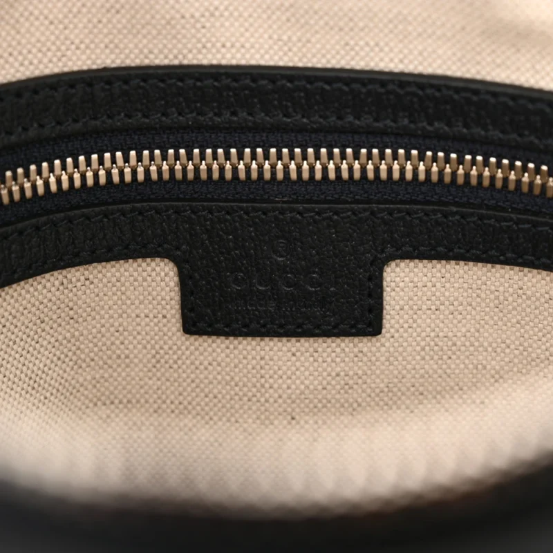 GUCCI SMALL WEB OPHIDIA MESSENGER BAG BEIGE/BLUE GG SUPREME MONOGRAM CANVAS & TEXTURED DOLLAR CALFSKIN LEATHER SILVER HARDWARE - Image 2