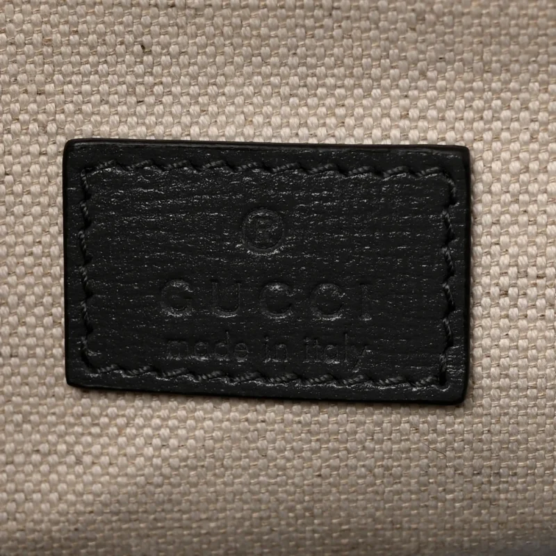 GUCCI SMALL WEB HORSEBIT 1955 SHOULDER BAG GRAPHITE GREY AZALEA CALFSKIN LEATHER GOLD HARDWARE - Image 2