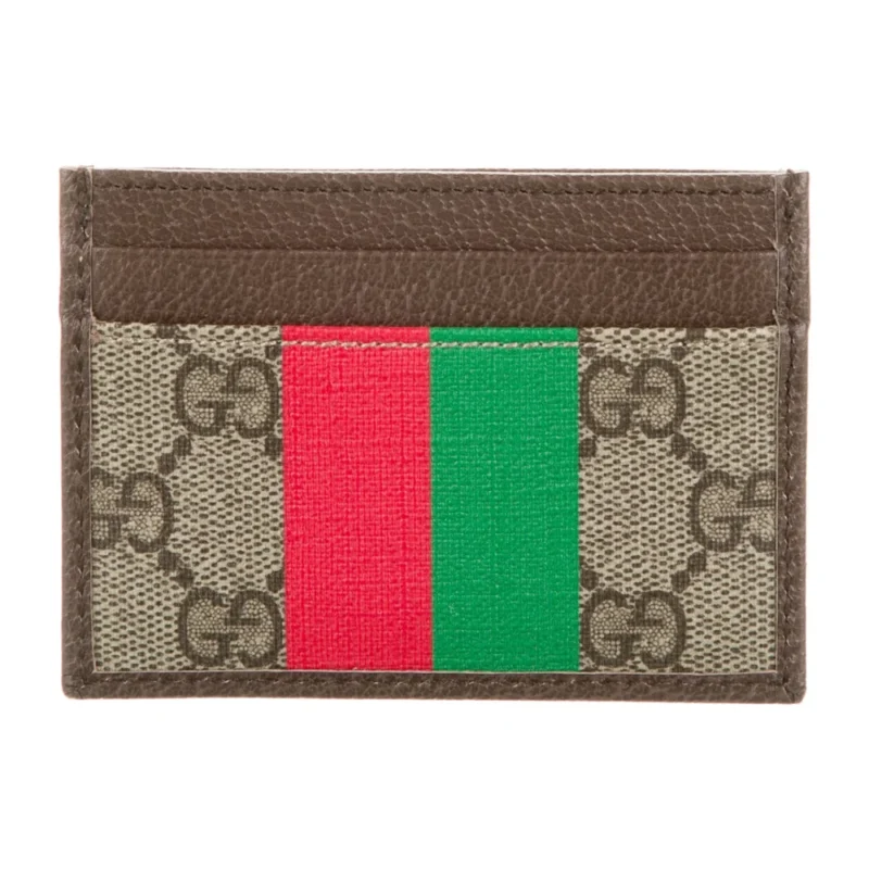 GUCCI SMALL COMPACT WALLET BROWN GG SUPREME CANVAS - Image 2