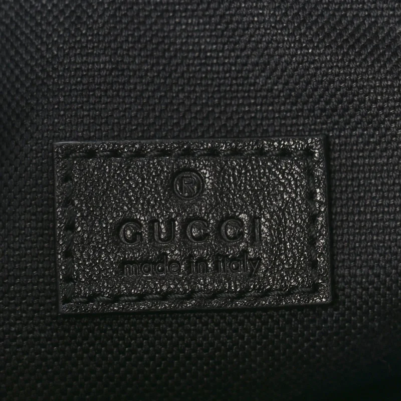 GUCCI MINI DIAGONAL STITCHED BLONDIE BARREL SHOULDER BAG BLACK SAKAI BE GREEN CALFSKIN LEATHER SILVER HARDWARE - Image 2