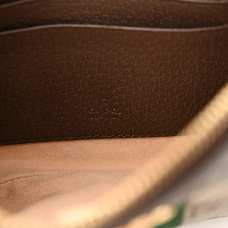 GUCCI MEDIUM WEB OPHIDIA UTILITY BELT BAG BEIGE / EBONY / NEW ACERO GG SUPREME MONOGRAM CANVAS & CALFSKIN LEATHER GOLD HARDWARE - Image 2