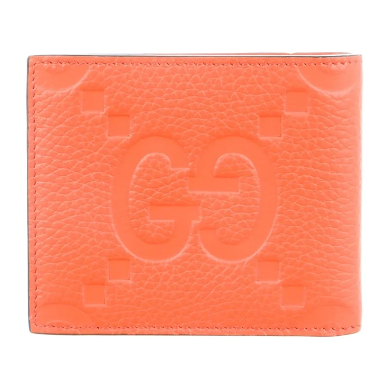GUCCI MEDIUM BIFOLD WALLET ORANGE JUMBO GG LEATHER - Image 2