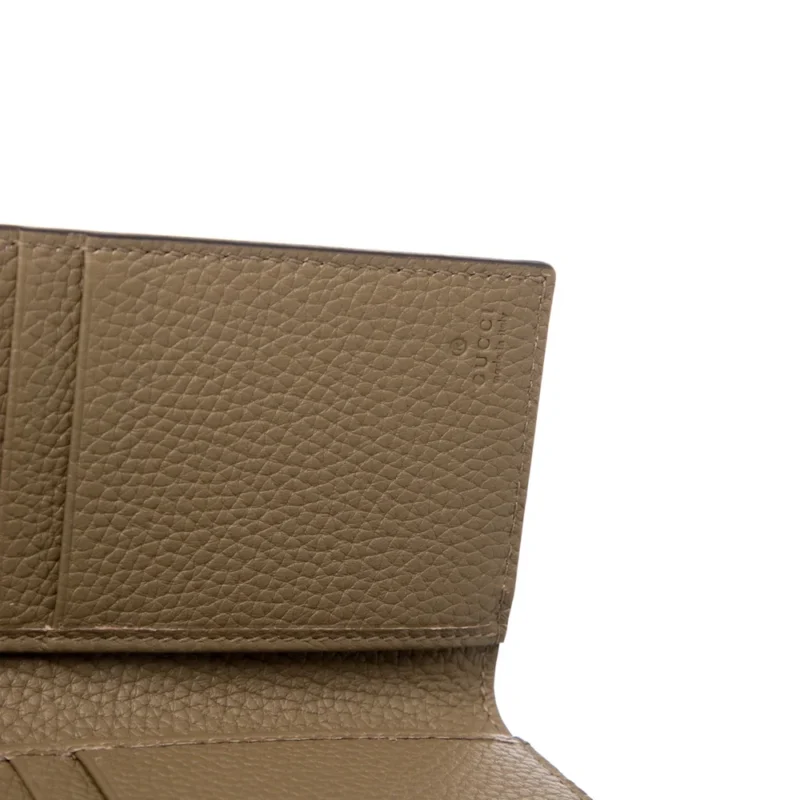 GUCCI MEDIUM BIFOLD WALLET BROWN JUMBO GG PRINTED CALFSKIN LEATHER - Image 3