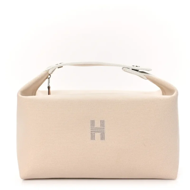 HERM??S BRIDE-??-BRAC POUCH SMALL NATURAL CANVAS