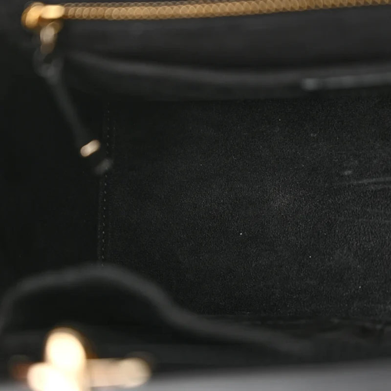 DIOR SMALL THE LADY 95.22 BLACK CALFSKIN CANNAGE DARK SILVER HARDWARE - Image 7