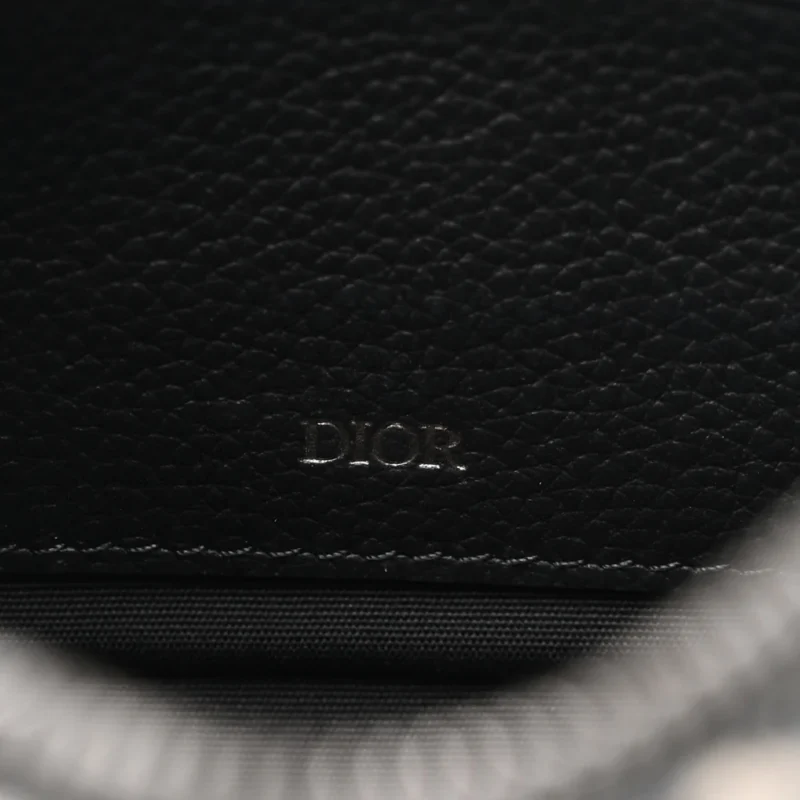 DIOR MINI SAFARI MESSENGER NAVY BLUE OBLIQUE CANVAS SILVER HARDWARE - Image 2