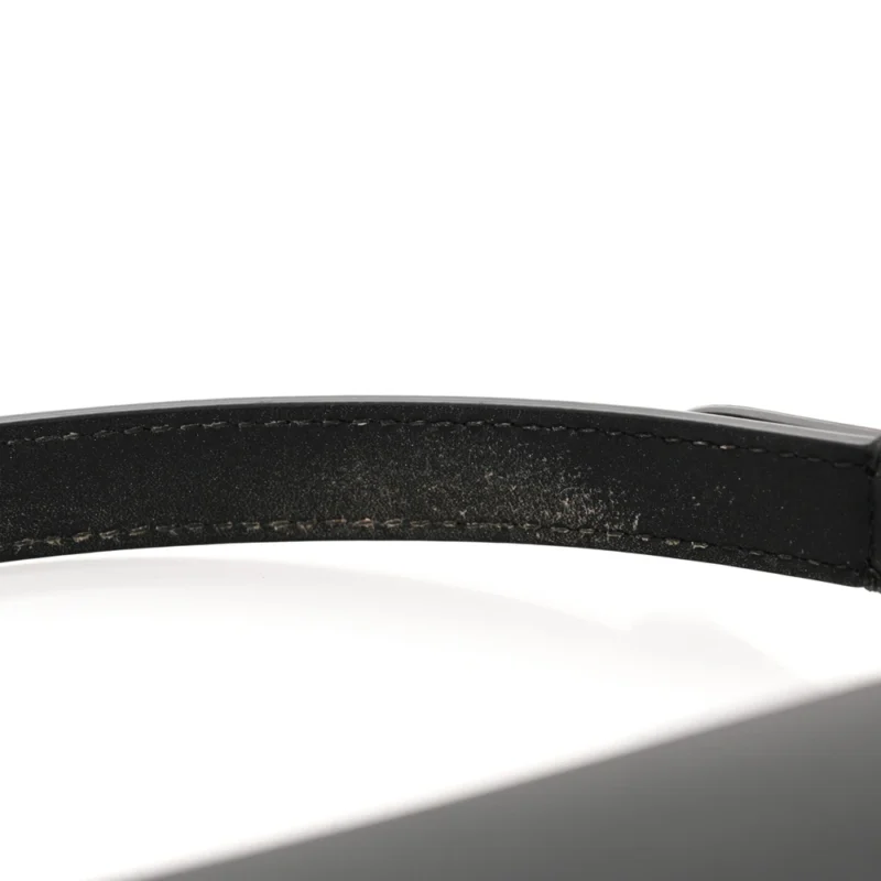 DIOR MINI SADDLE BAG BLACK ULTRA MATTE CALFSKIN LEATHER MATTE BLACK HARDWARE - Image 11