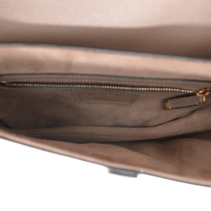 DIOR MEDIUM SADDLE BAG WARM TAUPE GRAINED CALFSKIN LEATHER GOLD HARDWARE - Image 8