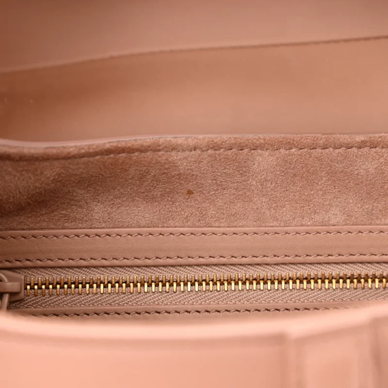 DIOR MEDIUM SADDLE BAG BLUSH ULTRA MATTE CALFSKIN LEATHER MATTE BEIGE HARDWARE - Image 11