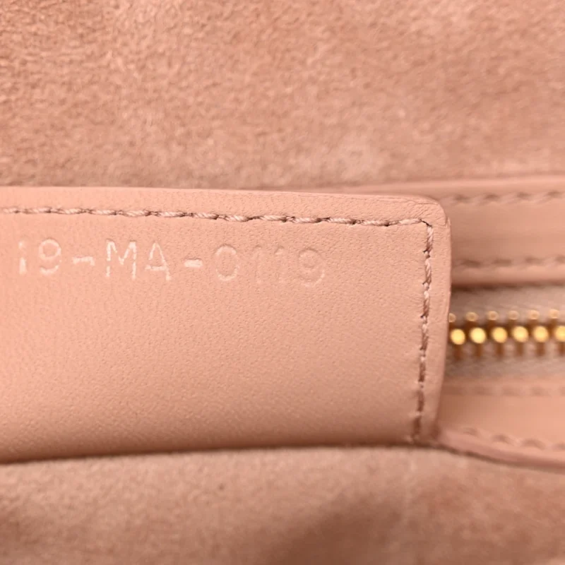 DIOR MEDIUM SADDLE BAG BLUSH ULTRA MATTE CALFSKIN LEATHER MATTE BEIGE HARDWARE - Image 9