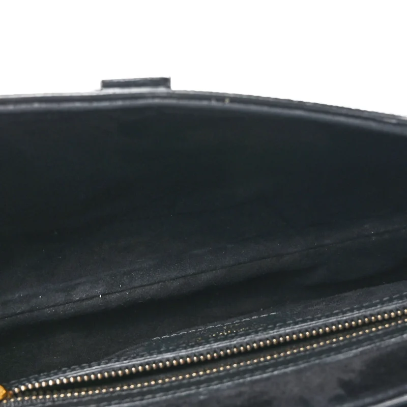 DIOR MEDIUM SADDLE BAG BLACK GRAINED CALFSKIN LEATHER GOLD HARDWARE - Image 7