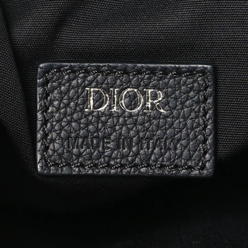 DIOR MEDIUM MEN??S SADDLE BAG BLUE OBLIQUE CANVAS SILVER HARDWARE - Image 2
