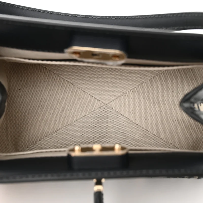 DIOR MEDIUM KEY BAG BLUE OBLIQUE CANVAS GOLD HARDWARE - Image 7