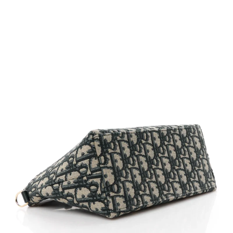 DIOR MEDIUM DIORTRAVEL NOMAD POUCH BLUE OBLIQUE CANVAS GOLD HARDWARE - Image 6