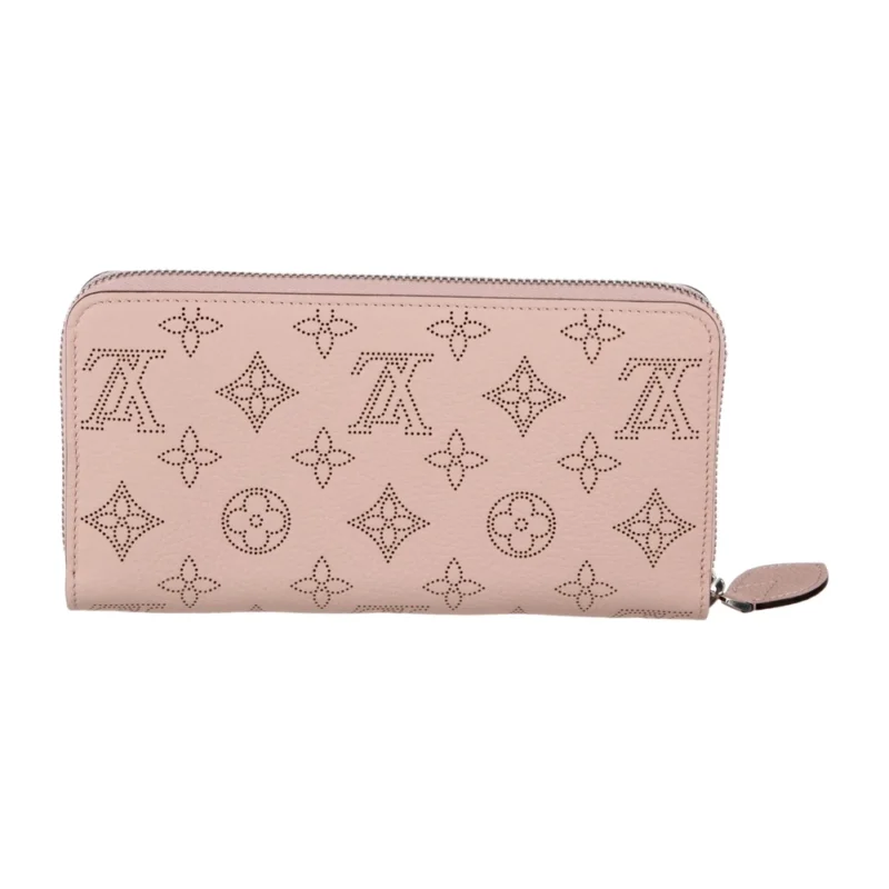 LOUIS VUITTON ZIPPY WALLET PINK MAHINA LEATHER SILVER HARDWARE - Image 2