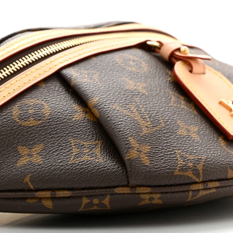 LOUIS VUITTON HIGH RISE BUMBAG PM MONOGRAM CANVAS GOLD HARDWARE - Image 4