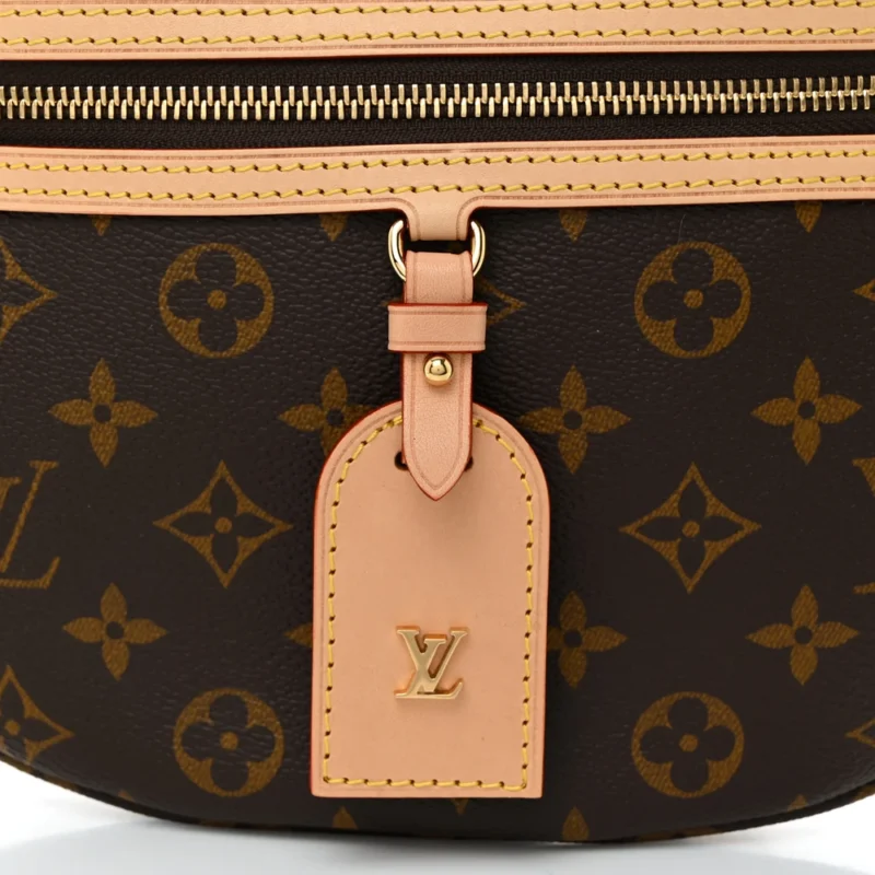 LOUIS VUITTON HIGH RISE BUMBAG PM MONOGRAM CANVAS GOLD HARDWARE - Image 7