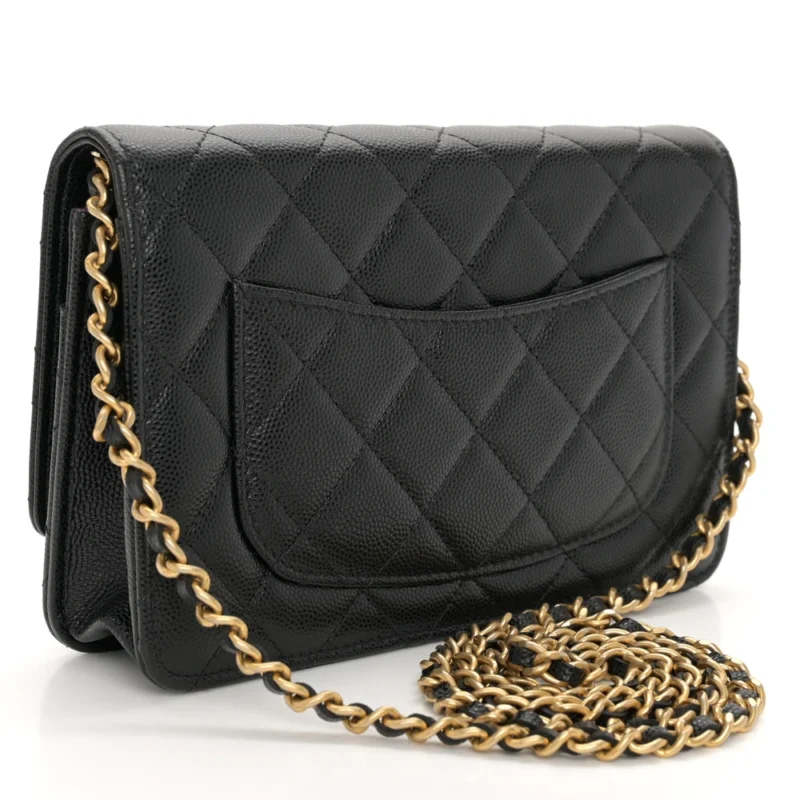 SHOP CHANEL WOC - BLACK QUILTED CAVIAR LEATHER - Image 3