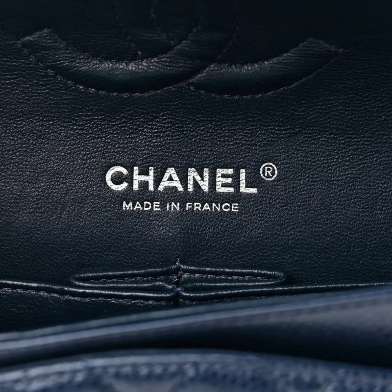 DESIGNER HANDBAGS | BLUE QUILTED CAVIAR LEATHER - Image 2
