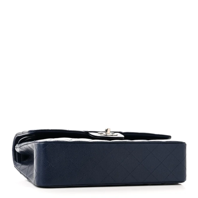 DESIGNER HANDBAGS | BLUE QUILTED CAVIAR LEATHER - Image 6