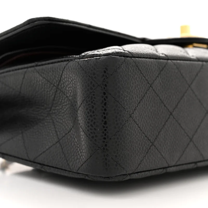 DESIGNER HANDBAGS | CHANEL DOUBLE FLAP CAVIAR - Image 4