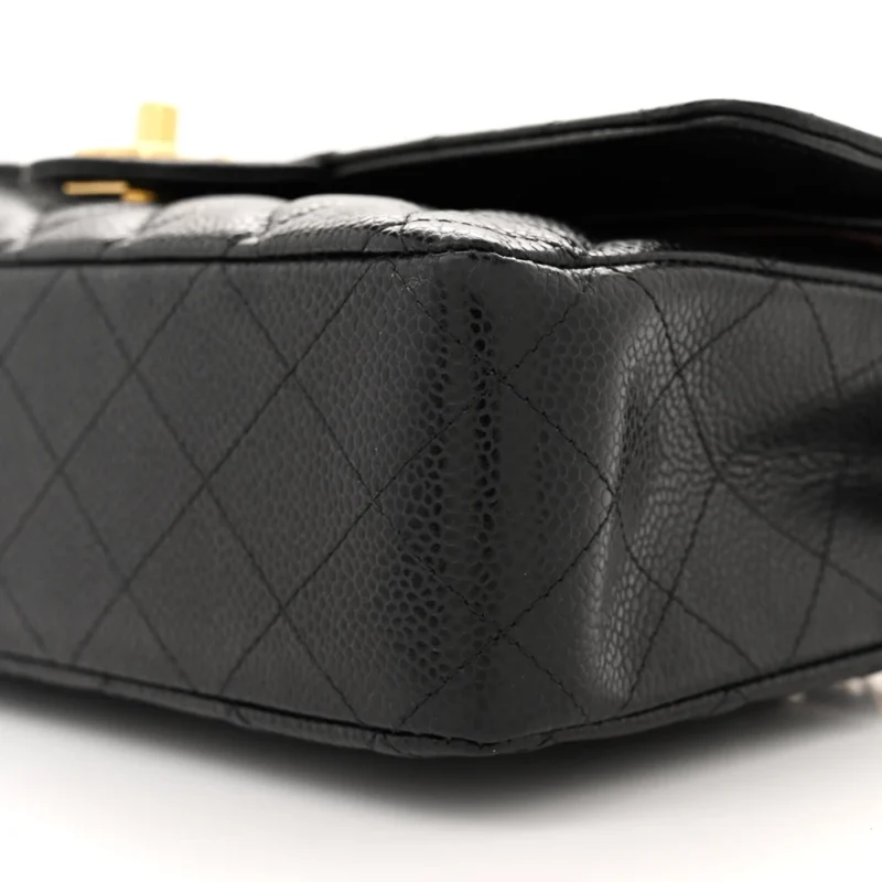 DESIGNER HANDBAGS | CHANEL DOUBLE FLAP CAVIAR - Image 5