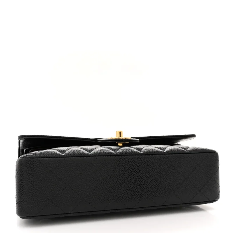 DESIGNER HANDBAGS | CHANEL DOUBLE FLAP CAVIAR - Image 6