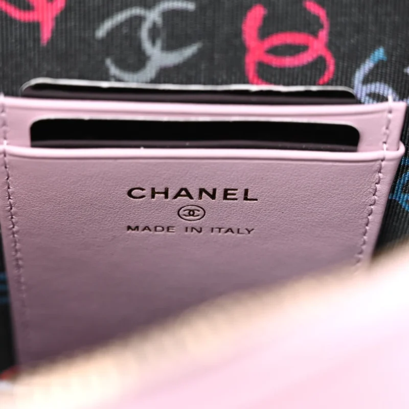 CHANEL CLASSIC BACKPACK MINI LIGHT PURPLE QUILTED CAVIAR LEATHER GOLD HARDWARE - Image 2
