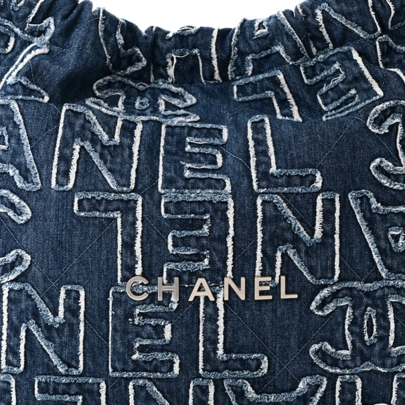CHANEL 22 BLUE DENIM HANDBAG ?C LUXURY QUALITY - Image 9