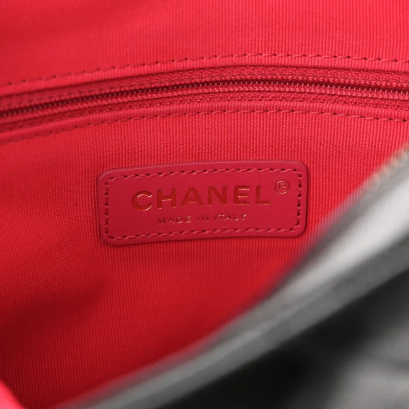 CHANEL CHAIN MELODY BACKPACK SMALL BLACK QUILTED SHINY CAVIAR LEATHER GOLD HARDWARE - Image 2