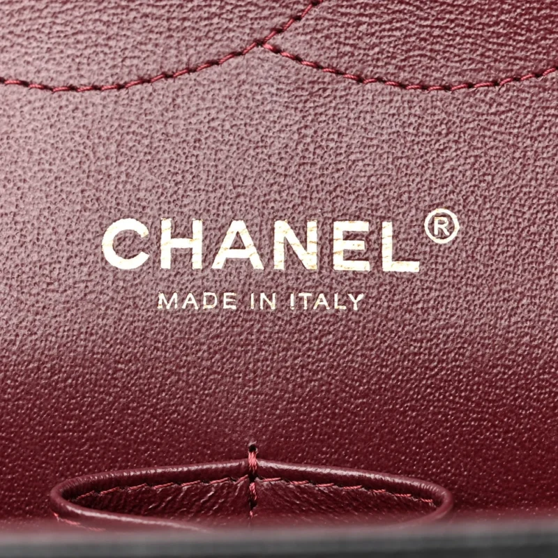 CHANEL DOUBLE FLAP JUMBO BLACK QUILTED CAVIAR LEATHER GOLD HARDWARE - Image 2
