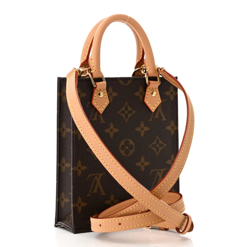 LOUIS VUITTON PETIT SAC PLAT BB MONOGRAM CANVAS GOLD HARDWARE - Image 3
