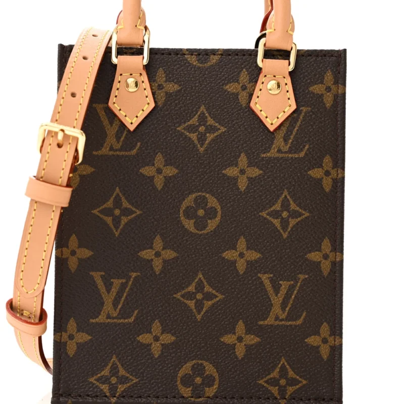LOUIS VUITTON PETIT SAC PLAT BB MONOGRAM CANVAS GOLD HARDWARE - Image 8