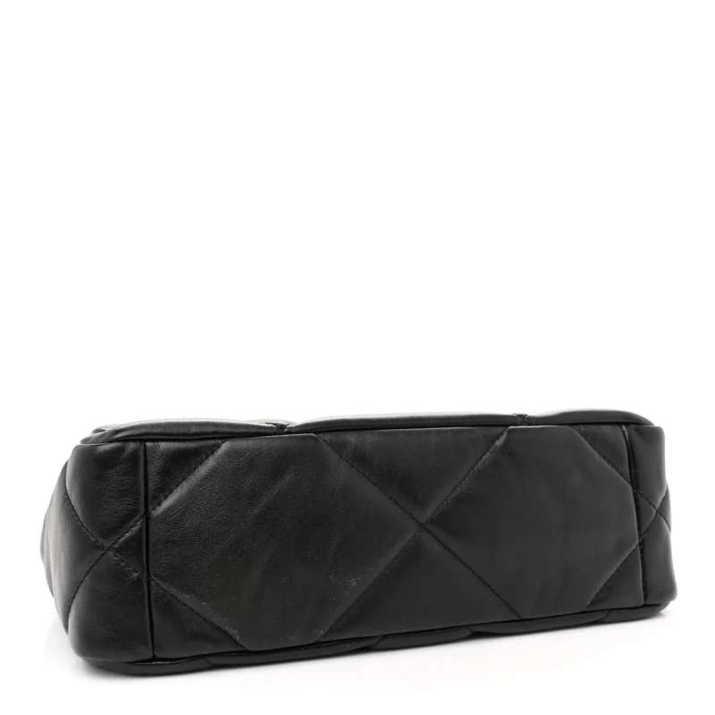 CHANEL 19 MEDIUM FLAP BAG ?C QUILTED LAMBSKIN SILVER HARDWARE - Image 6