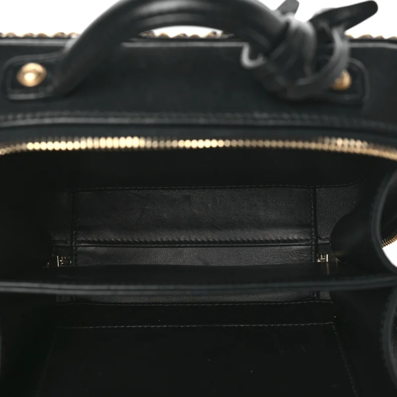 CHANEL CC FILIGREE VANITY CASE SMALL BLACK QUILTED GOATSKIN LEATHER GOLD HARDWARE - Image 7