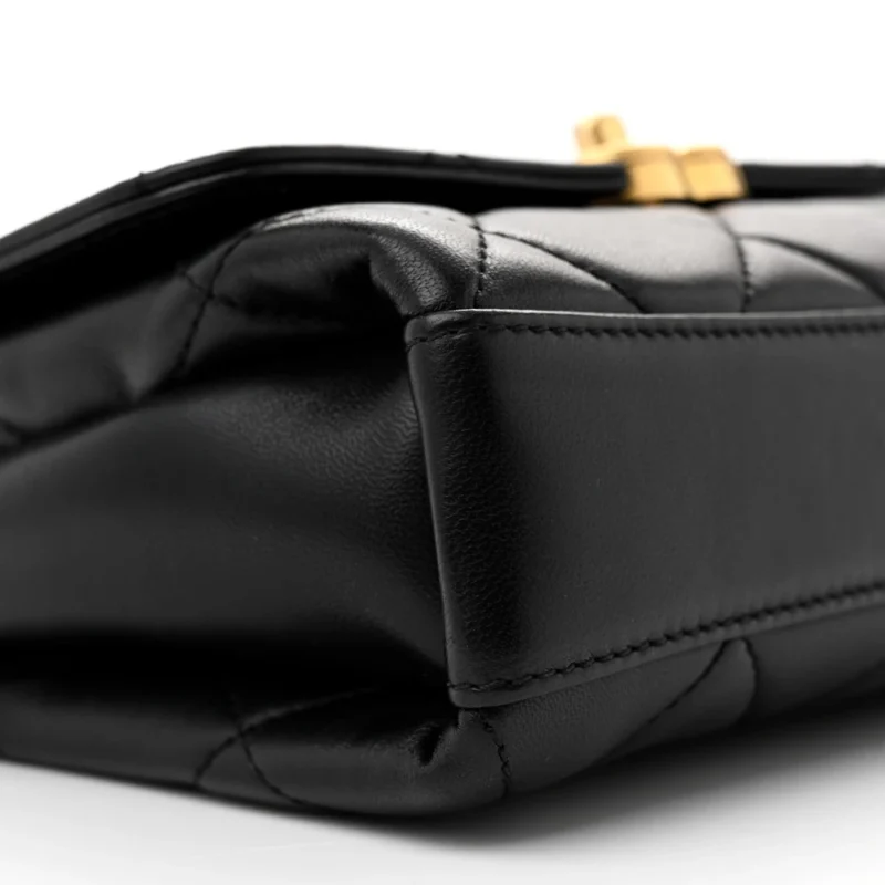 MINI FLAP BAG | QUALITY HANDBAGS QUILTED LAMBSKIN LEATHER SHOULDER BAGS - Image 4